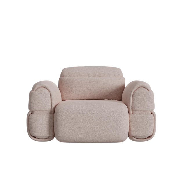 Textile Elsa Lounge Chair by Ottiu For Sale - Image 7 of 18