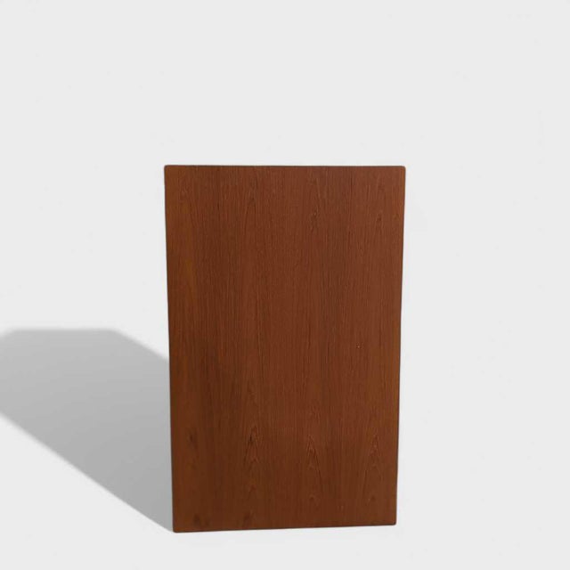 Wood 1960s Petite Danish Modern Teak Three-Drawer Dresser or Nightstand For Sale - Image 7 of 13