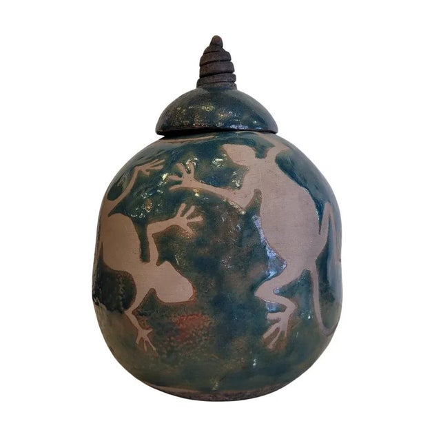 Lizards Vase in Glazed Ceramic, France, 1930s For Sale - Image 13 of 13