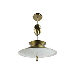 Vintage 1950s Atomic Pendant Light For Sale