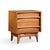 Young Manufacturing Mid Century Walnut Curved Front Nightstands - Pair For Sale In Chicago - Image 6 of 11