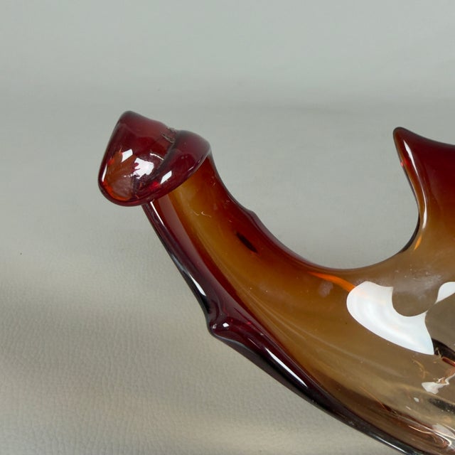 Glass Sommerso Murano Glass Centerpiece, 1970s For Sale - Image 7 of 12