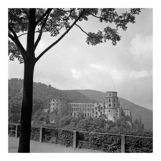 Grosse Scheffelterrasse Terrace to Castle, Heidelberg Germany 1938, Printed 2021 For Sale