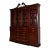Baker Furniture Style English Georgian Carved Mahogany Breakfront Bookcase Cabinet With Drop Front Secretary Desk For Sale