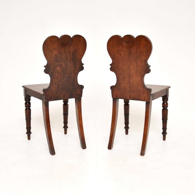 Antique William IV Hall Chairs, 1830, Set of 2 For Sale - Image 4 of 10