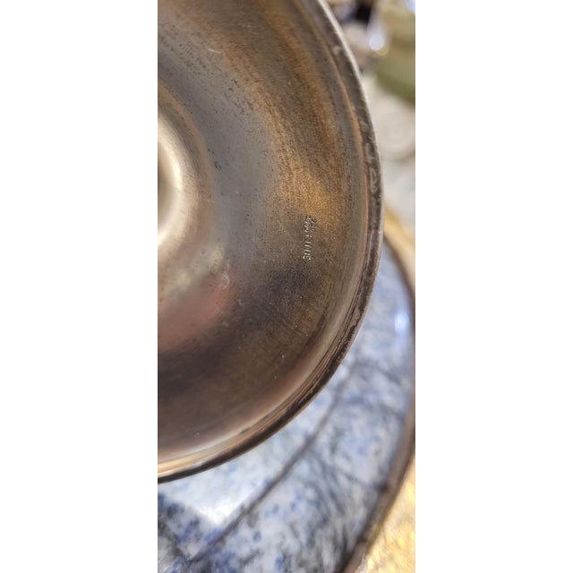 Fine Antique Sterling Silver Trumpet Vase For Sale - Image 10 of 12