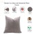 Fabdivine Handmade Block Printed Cushion Cover 16x16 Inch Duck Canvas-Chingari For Sale - Image 4 of 4
