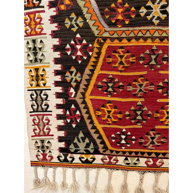 Antique Turkish Anatolian Kilim Rug of Matrimony For Sale - Image 17 of 18