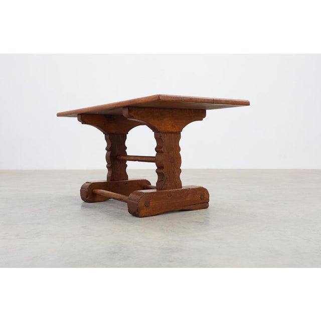 Antique 17th Century Oak Monastery Coffee Table, France For Sale - Image 4 of 13
