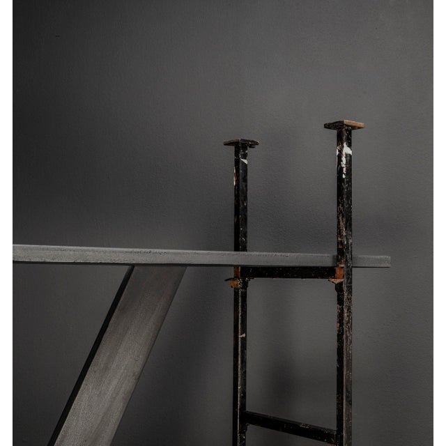 Architects Metal and Wood Shelf, 1920s For Sale - Image 17 of 18