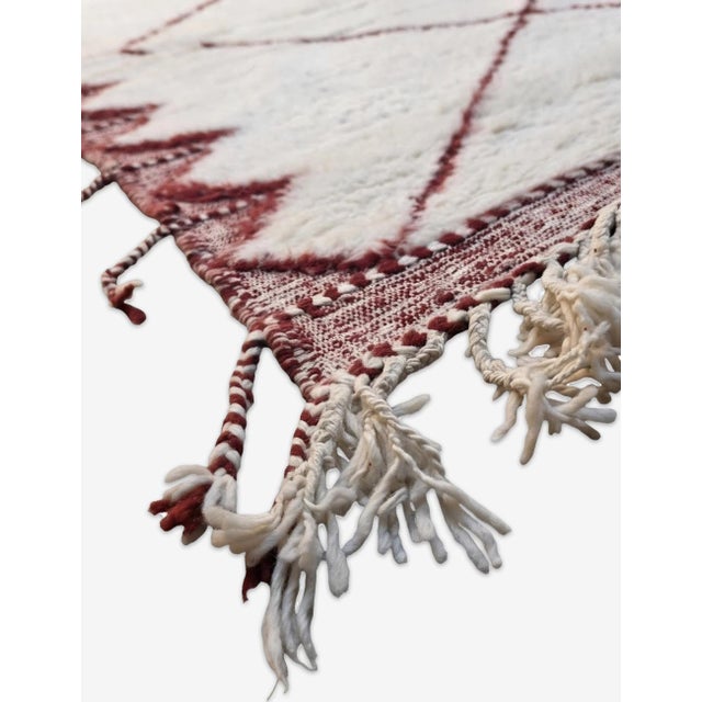 2020s Moroccan Beni Ourain Wool Rug - 11.6 X 8.8 Ft For Sale - Image 5 of 6