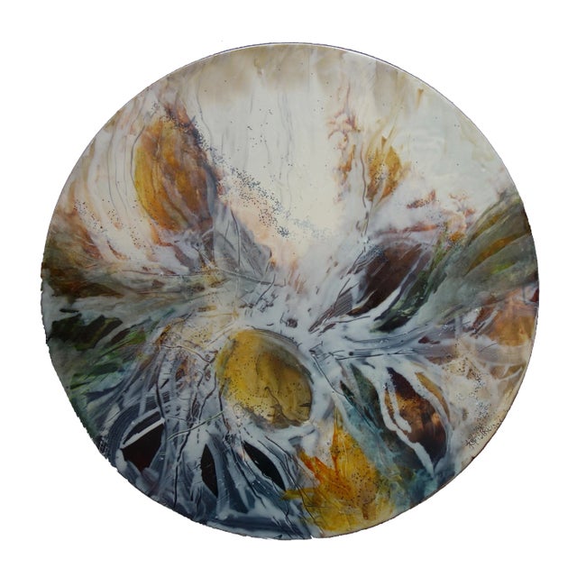 Zdenka Palkovic, Cailloux Givrés, 2022, Mixed Media on Canvas on MDF For Sale