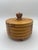 1990s 1996 Handcrafted Laminated Wood Lidded Bowl With Geometric Inlay For Sale - Image 5 of 11