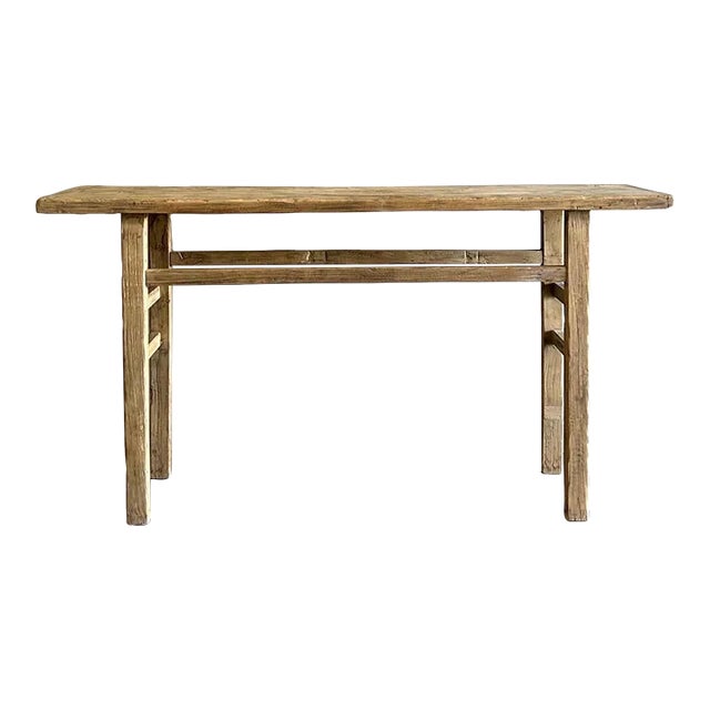Reclaimed Elm Wood Console Table Chairish