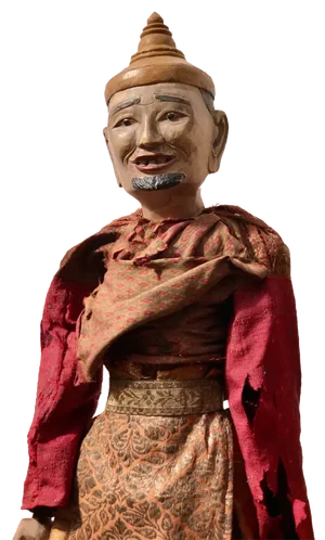 Myanmarese Doll in Red Robes