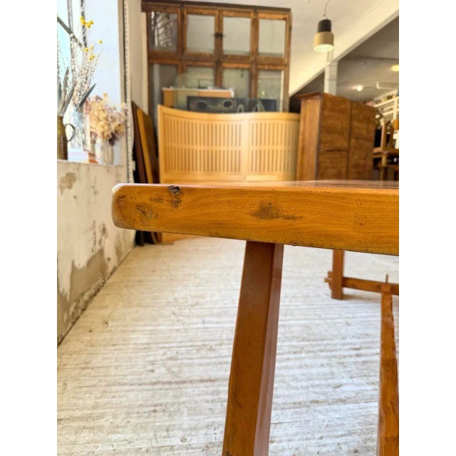 Aranjou Farmhouse Table in Blond Elm, 1950s For Sale - Image 18 of 18