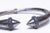 A hinged cuff bracelet in oxidized sterling silver with pave`-set, round brilliant cut sapphires at the top. Insider...