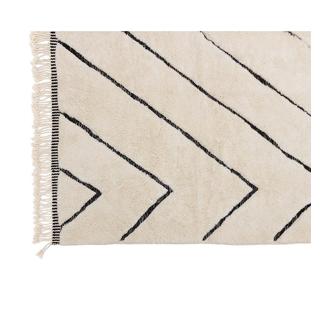 Textile Oversize Hand-Knotted Moroccan Wool Rug | 15'3" X 9'9" | One of a Kind For Sale - Image 7 of 9