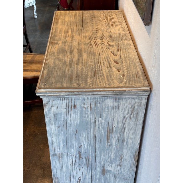 Light Gray Vintage Swedish Painted Cabinet For Sale - Image 8 of 11