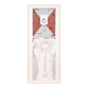 Francesco Clemente, Large Italian Aquatint Etching Francesco Clemente Neo Expressionist Avant Garde, 1981