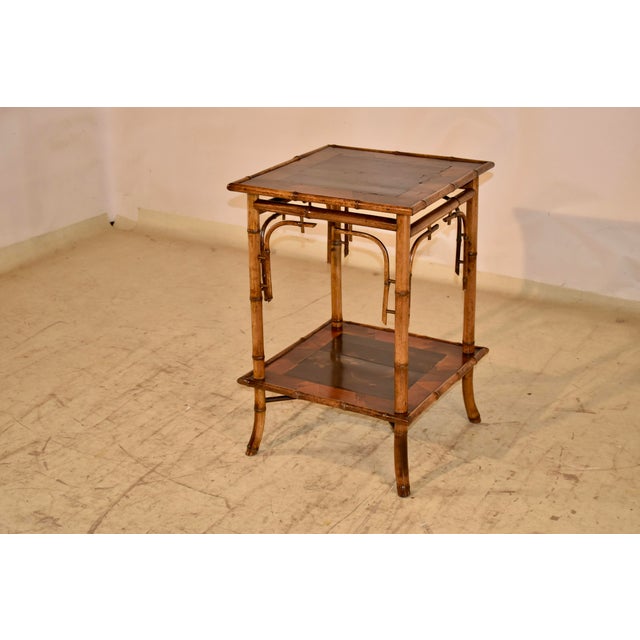 19th Century French Bamboo Side Table For Sale - Image 4 of 10