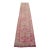 2x11 Ft Approx Pink Kurdish Herki Hand-Knotted Distressed Runner For Sale