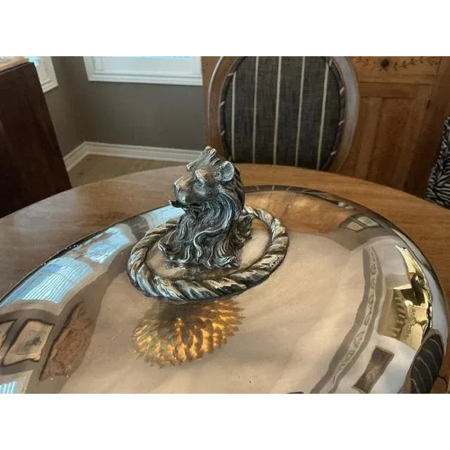 Early Sheffield Venison Serving Dome Set in 3 Pieces For Sale In Portland, OR - Image 6 of 9