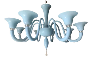 Translucent Red Murano Glass Chandelier from Simoeng