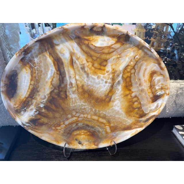 Tortoise Shell Resin Tray For Sale - Image 4 of 6