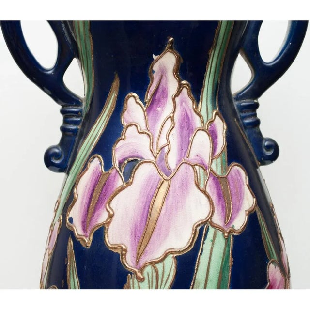 1850s XL Japanese Satsuma Vase For Sale - Image 9 of 13