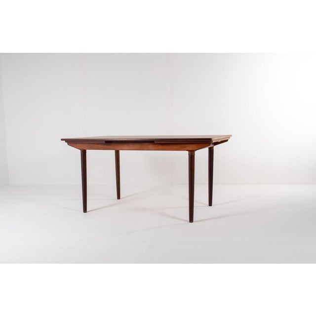 Mid-Century Danish Rosewood Extendable Dining Table by Harry Østergaard, 1960s For Sale - Image 9 of 16