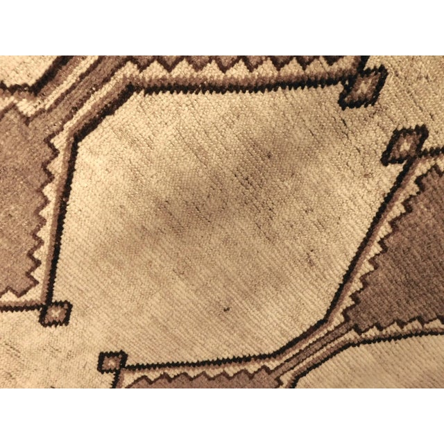 Beige Vintage Handmade Persian Gabbeh Rug in Neutral Tones. 4'x 7'8" For Sale - Image 8 of 12