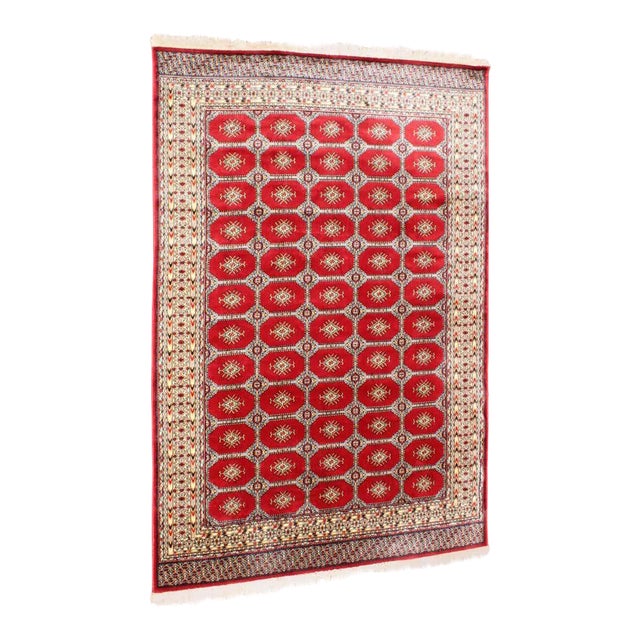 Vintage Bokhara Wool Rug Made In Greece For Sale