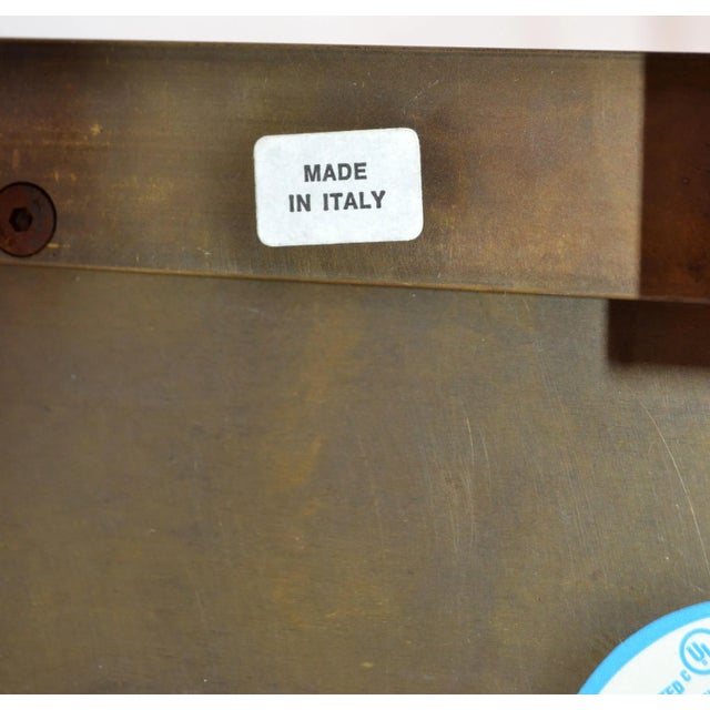 Italian Contemporary Solid Brushed Bronze Twisted Floor Lamp, Reading Lamp For Sale - Image 11 of 13