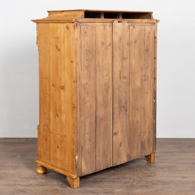 19th-Century Swedish Pine Highboy Chest of Six Drawers For Sale - Image 11 of 11