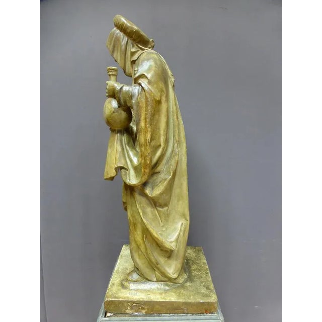 Antique XIX Saint Martha Statue For Sale - Image 9 of 11