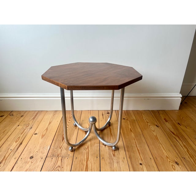 Vintage Bauhaus Octagonal Side Table, 1920s For Sale - Image 14 of 18
