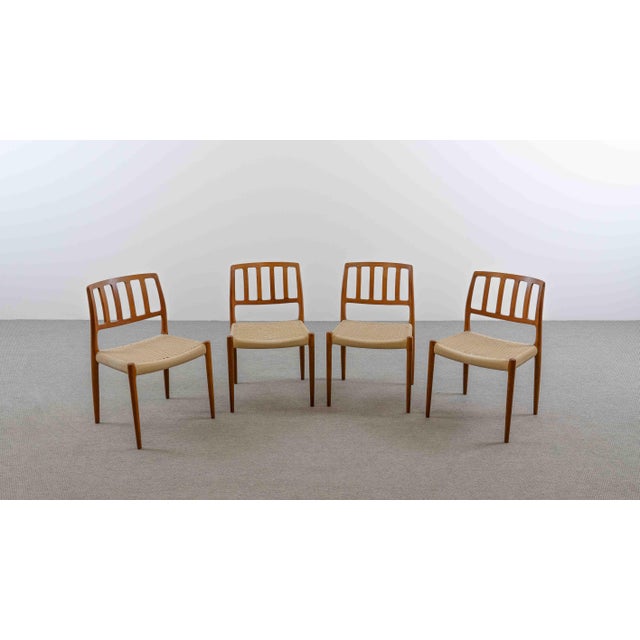 Vintage Danish Teak Chairs by Niels O. Möller, 1970s, Set of 4 For Sale - Image 4 of 18