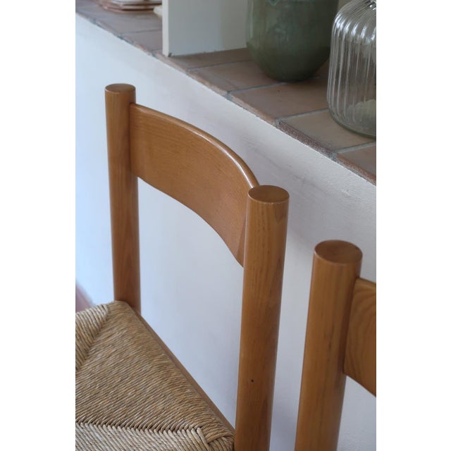 Habitat Extending Dining Table with Four Rush Seat Chairs, 1980s, Set of 5 For Sale - Image 14 of 18