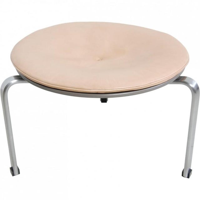 Brown PK33 Stool in Leather by Poul Kjærholm, 2017 For Sale - Image 8 of 12