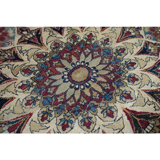 Late 19th Century Late 19th Century Antique Kerman Rug 9'8'' X 14'6'' For Sale - Image 5 of 10