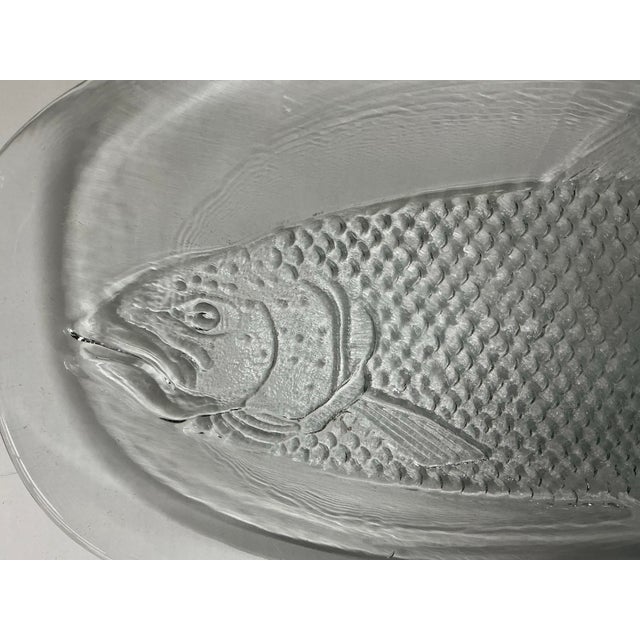 Pair of Large Vintage Kosta Boda Sweden Fish Platters For Sale - Image 10 of 11