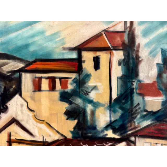Original pastel on paper by Henry Emil Salloch, also known as Heinz Emil Salloch, the German-born American artist and...