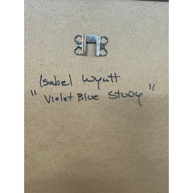 2020s Isabel Wyatt Violet Blue Study Original Painting, Signed For Sale - Image 5 of 12