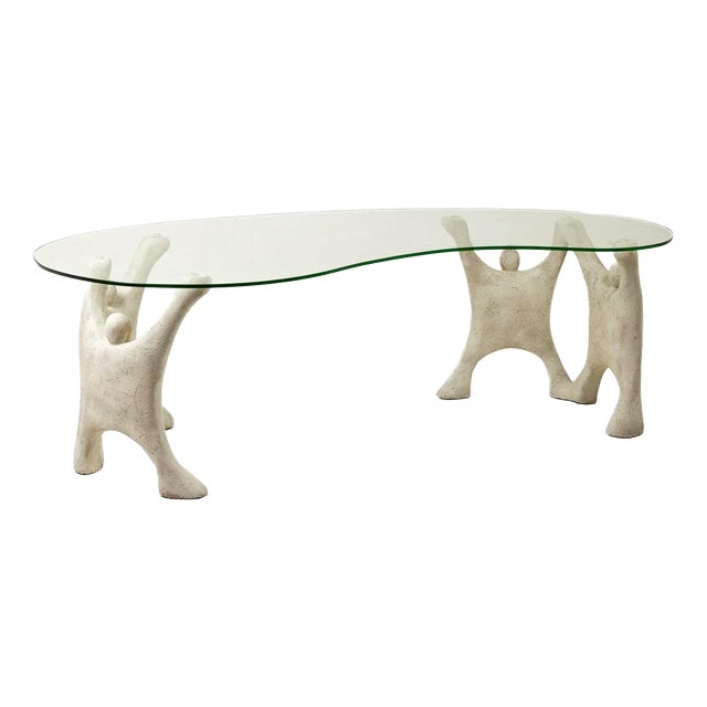 Brutalist Sculptural Style Coffee Table, 1970s For Sale