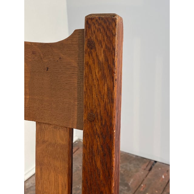 Brown Taylor Chair Co. American Oak Arts and Crafts Rocking Chair For Sale - Image 8 of 15