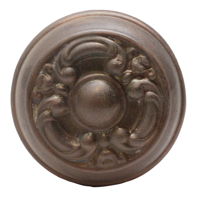Antique 1910s French Bronze Haven Sargent Passage Door Knob For Sale
