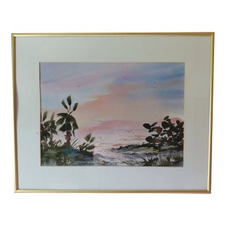 Graciela Giles “Gulf Coast Series #2” Original Florida Watercolor, 2004 For Sale