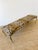 Brown Vintage 1970s Hollywood Regency Leopard Print Button Tufted Bench For Sale - Image 8 of 11