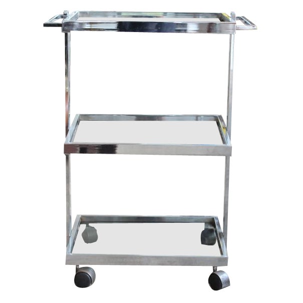 Italian Three-Level Medical Trolley, 1970s For Sale